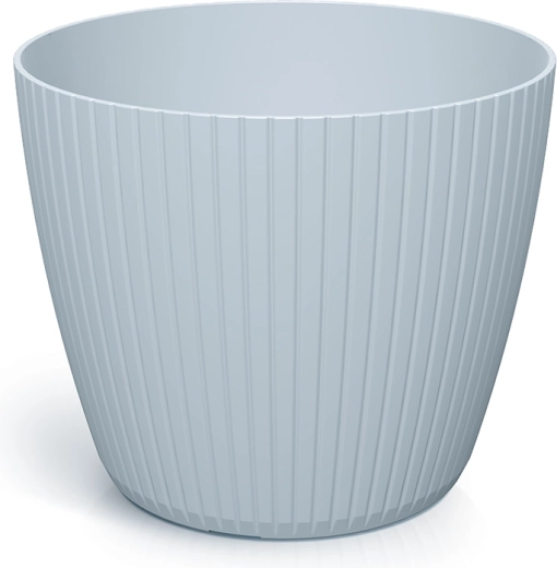 Vaso da fiori in plastica Lamia 23,8 cm grigio chiaro