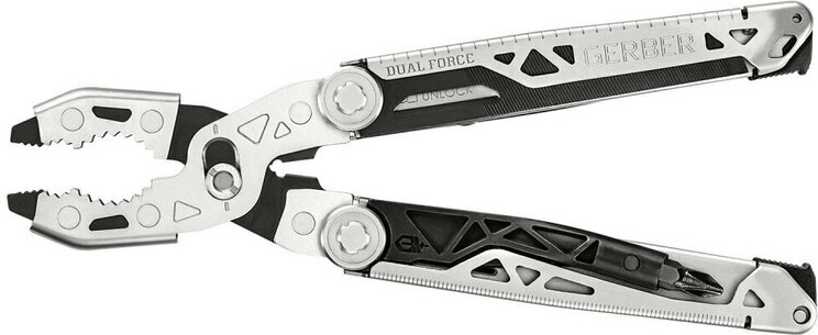 Gerber Dual Force multi-tool pliers, 12 functions with nylon sheath