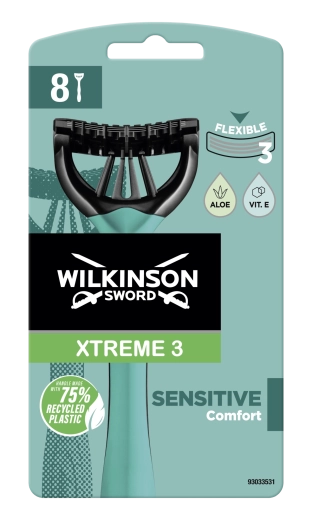 Wilkinson Sword Xtreme 3 Sensitive rasoi usa e getta 8 pz