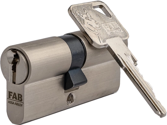 Cylindre de sécurité FAB 3 HOME 30/30, nickel, classe 3