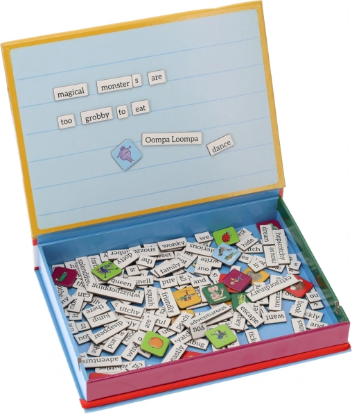 Tableau magnétique Mots tirés des livres de Roald Dahl