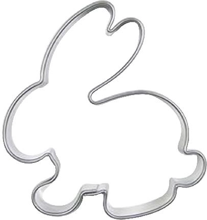 Tagliabiscotti in acciaio inox Coniglietto, set 10 pz