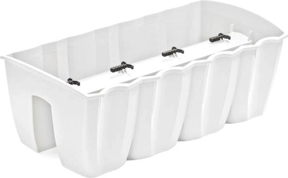 Jardinière pour rambarde Crown 58 cm blanche