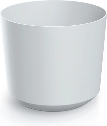 Cache-pot Tubo 23,9 cm blanc avec socle design