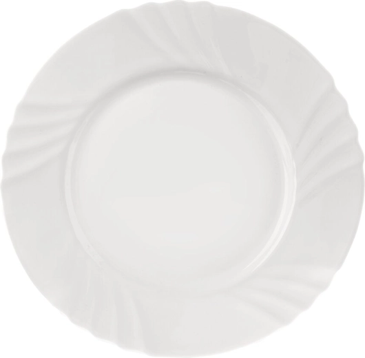 Desserttallerken LUNA i opalglas 20 cm, bølge-dekor