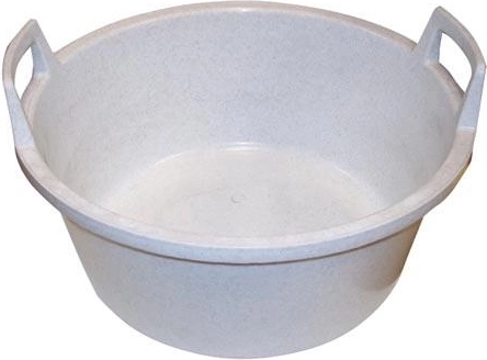 Kunststoffzuber 56 cm mit Griffen, Granit