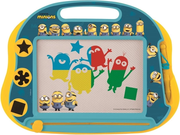 Lavagna magnetica multicolore con timbri MINIONS di Lexibook