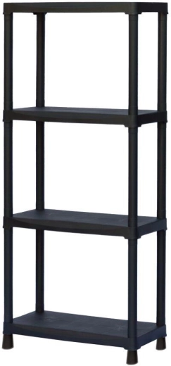 Kunststoffregal 600 × 300 × 1330 mm, 4 Böden