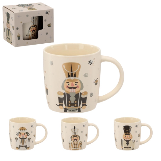 Mug de Noël en porcelaine avec motif Casse-Noisette 365 ml