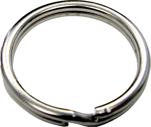 Kroužek na klíče 12 × 1,2 mm, poniklovaný (500 ks)