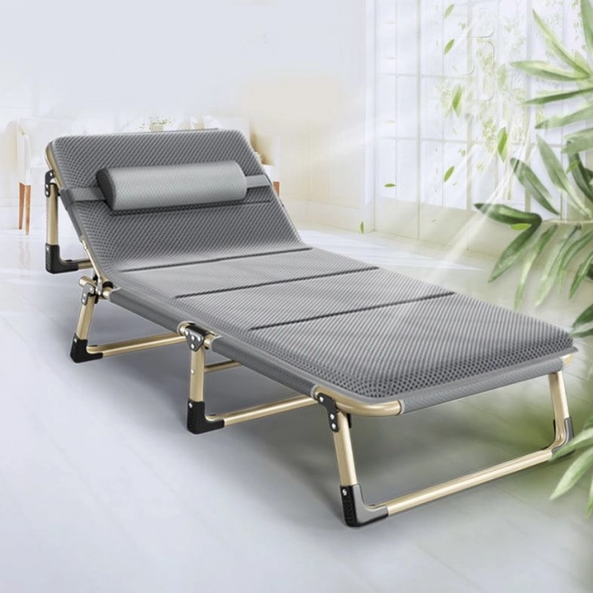 Sklopivi putnički krevet BUSINESS, sivi