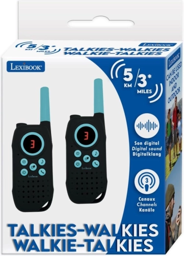 Digital kids’ walkie-talkies with 5 km range and 3 channels