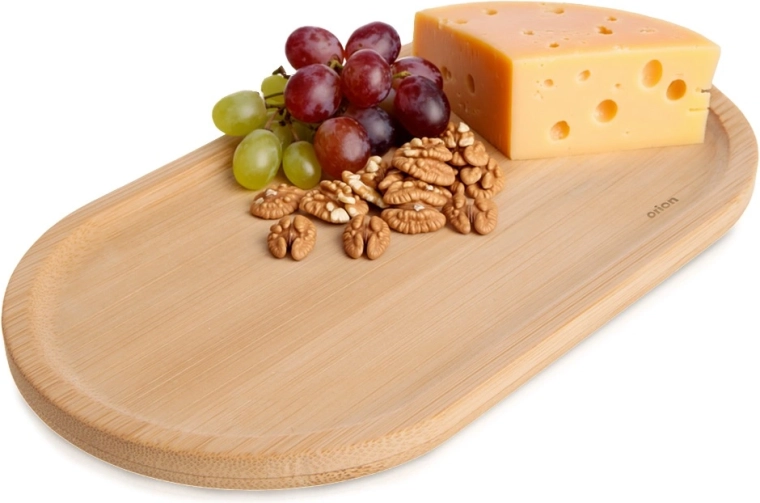 Piatto ovale in bambù per servire 19 × 10,5 cm