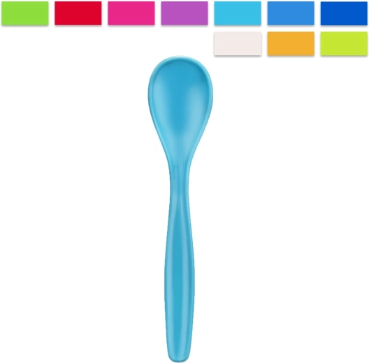 Cucchiaino da dessert in plastica UH – mix di colori (1 pz)