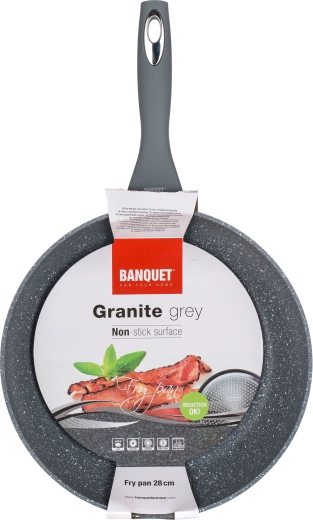 Non-stick and durable Granite Grey surface