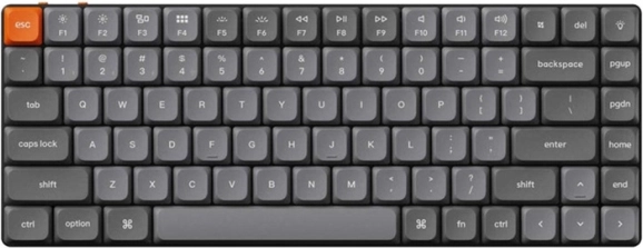 Trådløst tastatur Keychron K3 Max RGB Brown Switch sort
