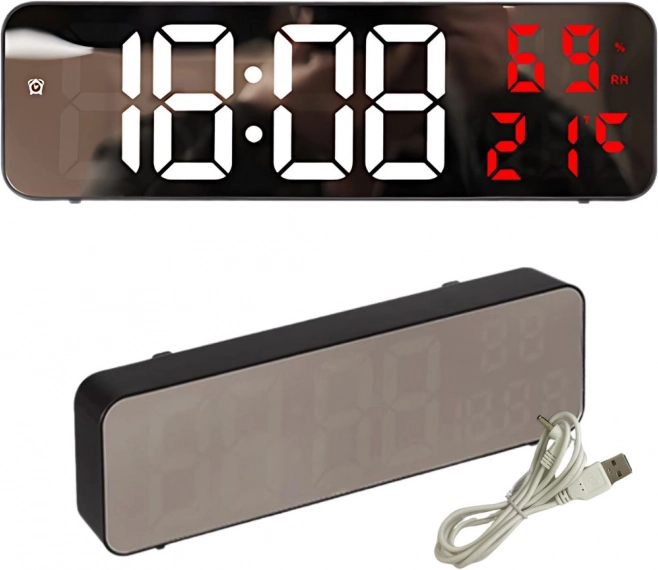 Digitalne LED ure z budilko in termometrom