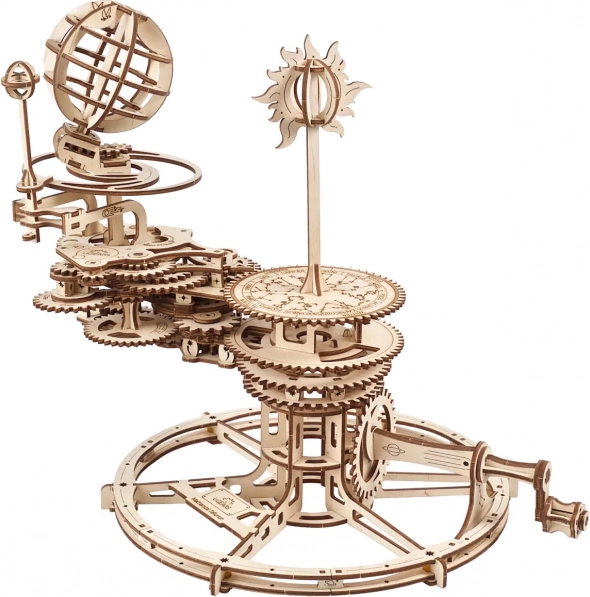 Houten mechanische puzzel tellurium UGEARS