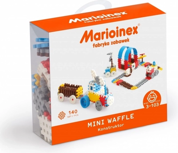 Mini Waffle Construction Set 140 pieces for Boys