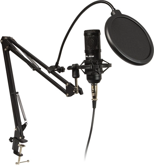 Studio microphone with holder