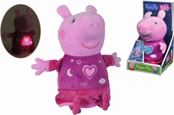 Peppa Pig plišasti uspavalček z glasbo in svetlobo 25 cm