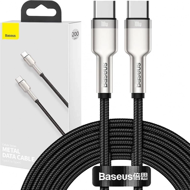 Câble USB-C à USB-C Baseus Cafule 100W, 2m noir