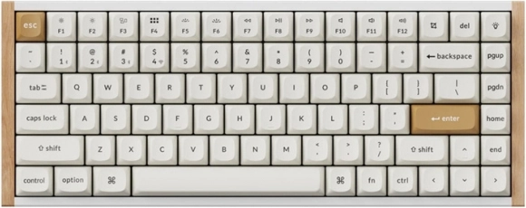 Keychron K2 HE trådløst RGB-tastatur med magnetiske kontakter (hvid)