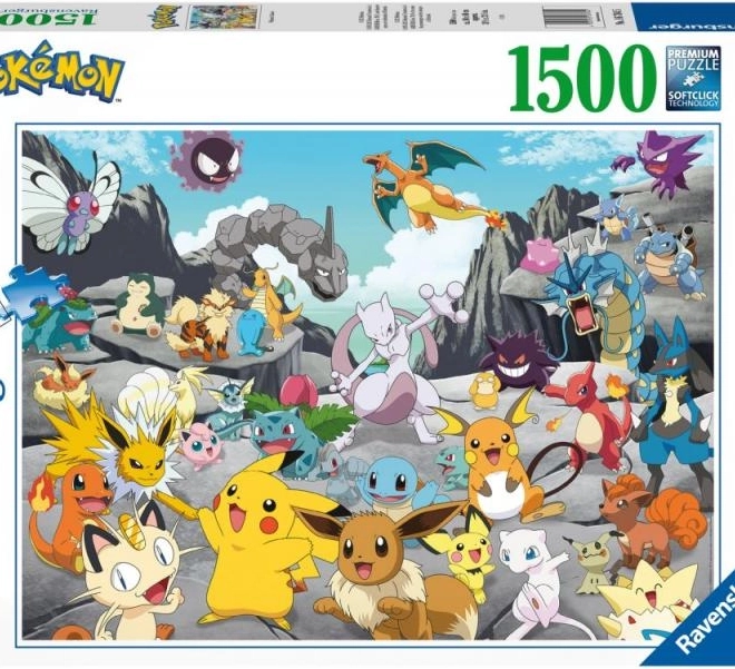 Puzzle 2D 1500 dielikov Pokémon Classic