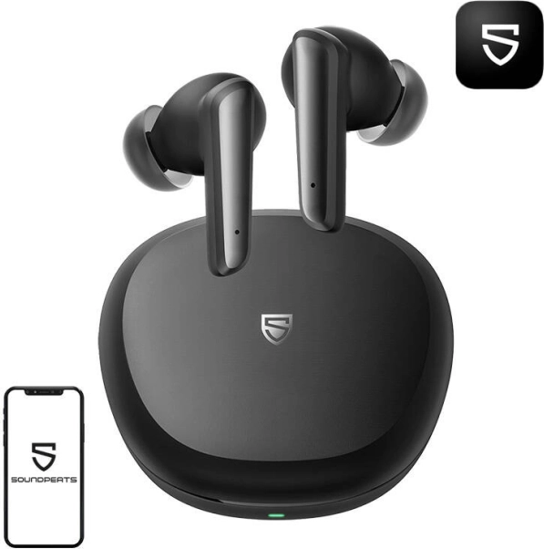 Trådløse høretelefoner SoundPEATS Life Lite sort