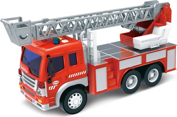 Brandweerauto met ladder en licht- en geluidseffecten