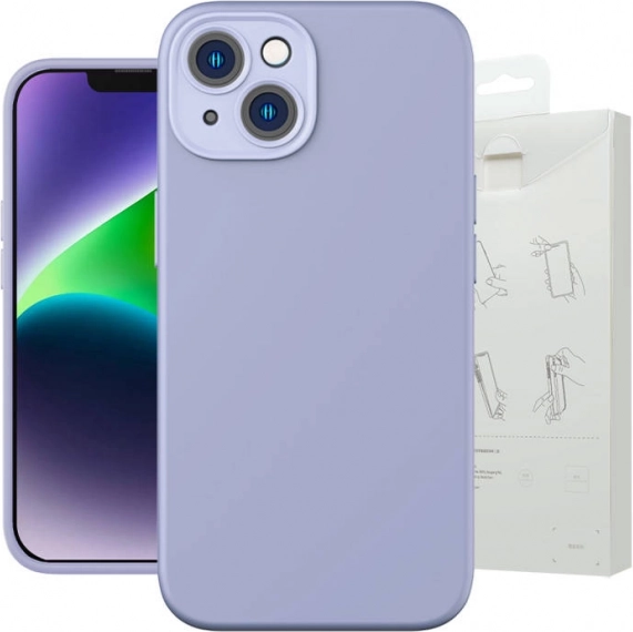 Custodia Baseus Liquid Silica Gel per iPhone 14 Plus lavanda