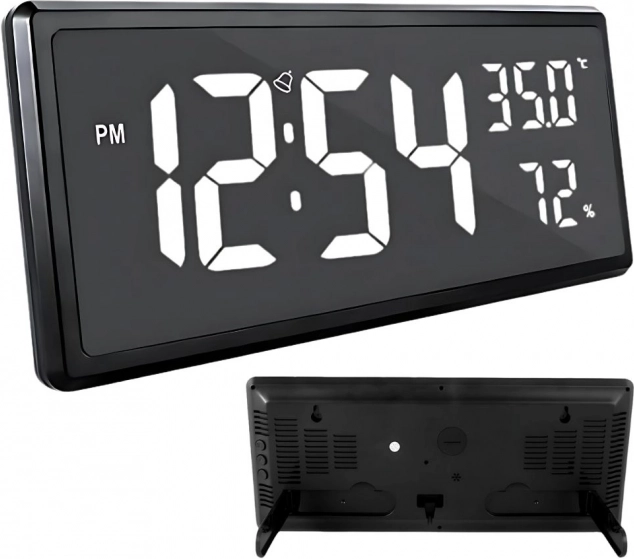 Digitalna ura z LED zaslonom in funkcijo merjenja temperature in vlažnosti