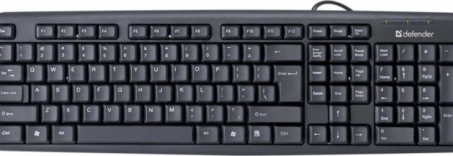 Defender Element Office Keyboard Black