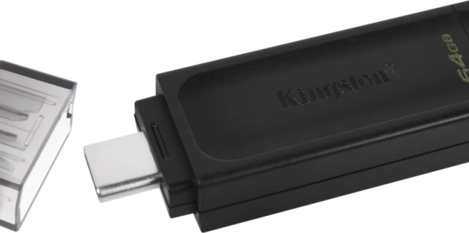 chiavetta usb-c kingston datatraveler 70 64 gb usb 3.2 gen 1