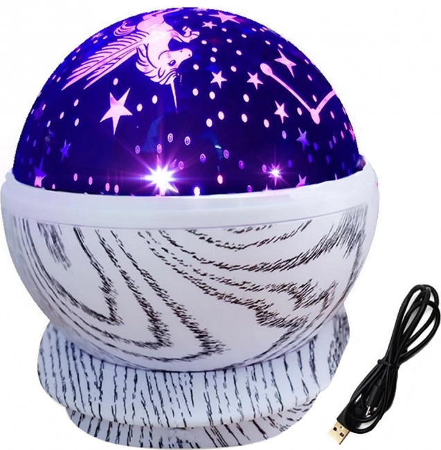 Proiettore rotante del cielo stellato e della luna – lampada notturna con USB
