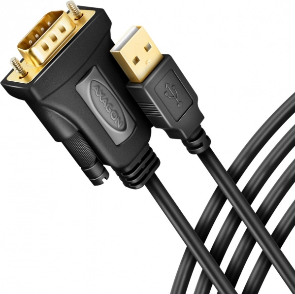USB 2.0 adapter RS-232 soros porttal, 1,5 m kábel, FTDI chip