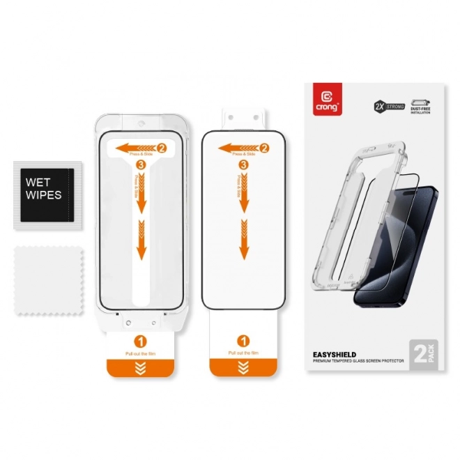 Tempered Glass Screen Protector for iPhone 14 and 13 Pro - EasyShield 2-Pack