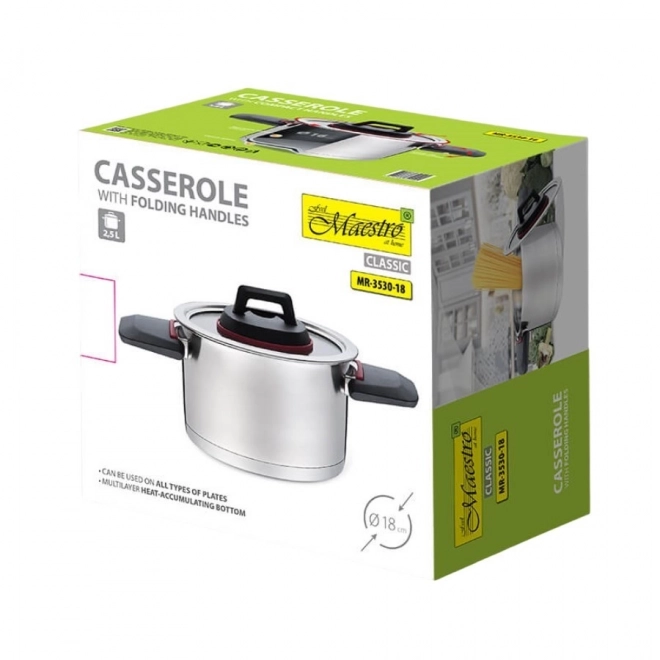 Pot with Folding Handles 18cm 2.3L