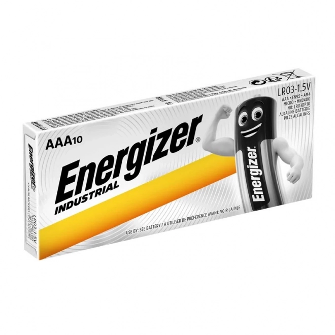 Priemyselné alkalické batérie AAA LR03 10 ks