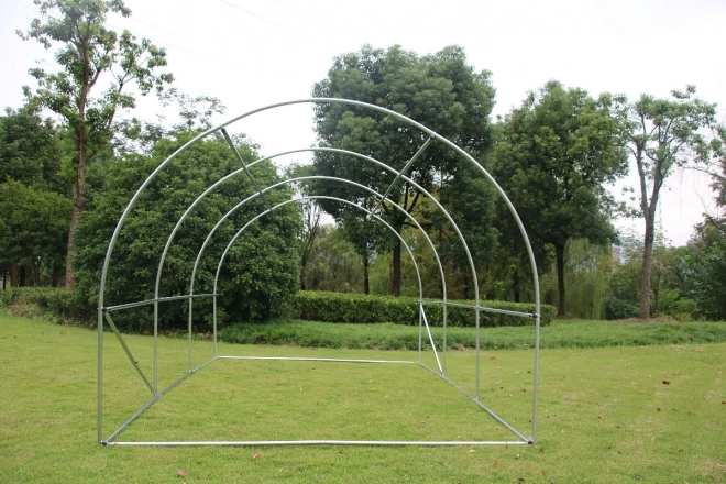 Garden Greenhouse Tunnel 3x2x2 m, Year-Round Use, Metal Frame, White Film