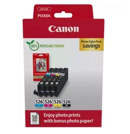 Canon Ink Cartridges Set with Photo Paper