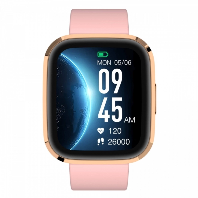 Elegant Gold Smartwatch with Bluetooth