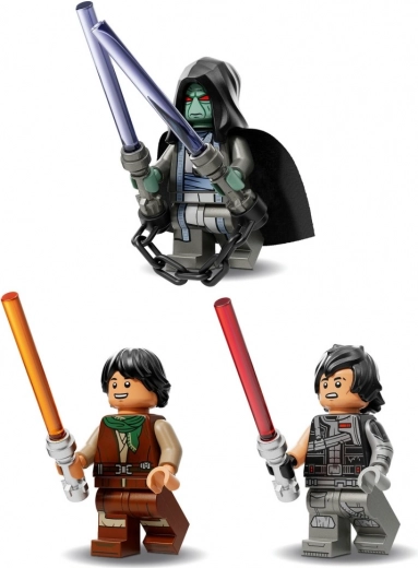 Exclusive minifigures with lightsabers