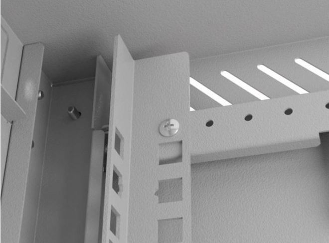 Wall-mounted rack cabinet 10 inch 6U gray