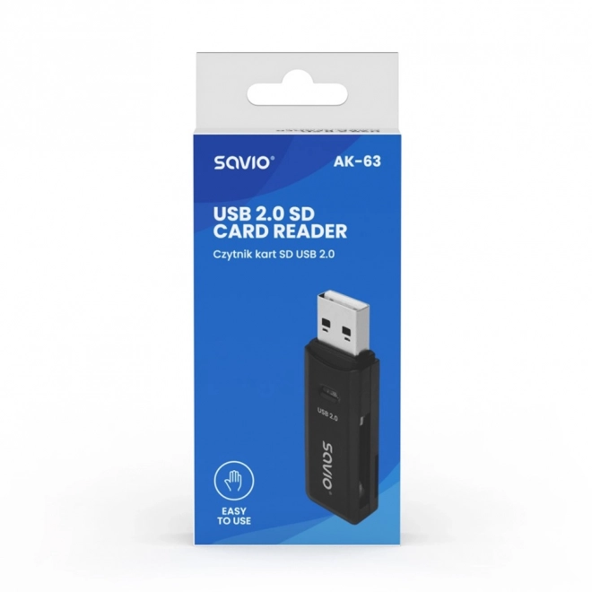 Lettore di schede SD USB SAVIO