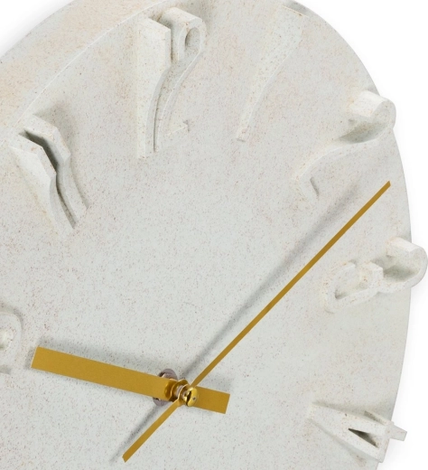 3D numerals and gold hands