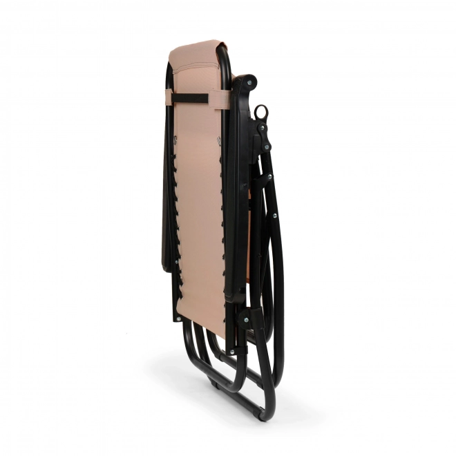 Garden chair with adjustable backrest - beige ZERO GRAVITY ModernHome