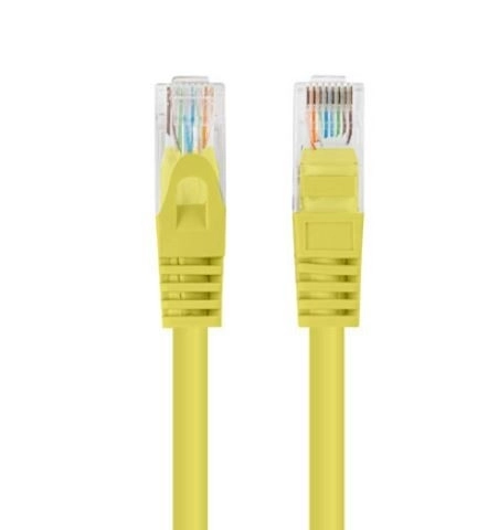 Yellow patchcord cat. 5e UTP 3m 10 pcs