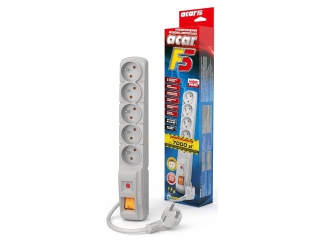 Acar power strip with surge protection