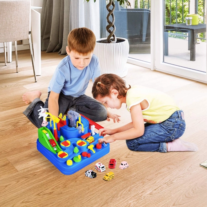 Interactive Obstacle Course with 4 Vehicles